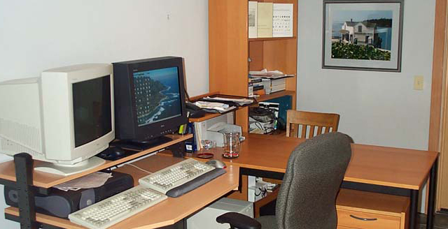 Tufte data visualization books on my office shelf